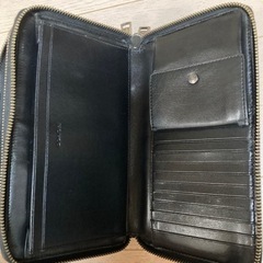 【美品】COACH 長財布 ラウンドジップ F67626 グレー×ブラックの画像