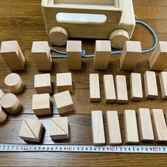 積み木　トラックの画像
