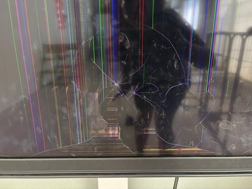 REGZA 65インチ液晶割れ (ぽこちゃん) 豊田市のテレビ《液晶テレビ》の
