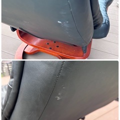 リクライニングチェア　オットマン サイドテーブル付き　の画像