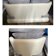 ◆売切価格！◆【完全現状品/訳あり品】　カウチソファ　３人掛けの画像
