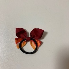 鬼滅の刃風？ヘアゴムの画像