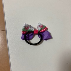 鬼滅の刃風？ヘアゴムの画像