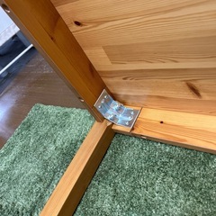 【リユース☆エコちょっぷ】 IKEA ダイニングテーブル　木製の画像