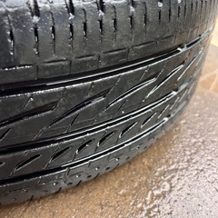 215/60R17 REGNOGRV2中古タイヤ4本　エルグランドホイール中古の画像