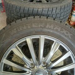 ﾊﾞﾘ溝 185/65R15 DUNLOP WINTER MAXX 02 2024年製＋SIBILLA NEXTホイール4本｜フリード適合の画像