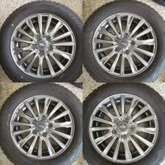 ﾊﾞﾘ溝 185/65R15 DUNLOP WINTER MAXX 02 2024年製＋SIBILLA NEXTホイール4本｜フリード適合の画像