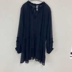 ワンピースシースルＬＬ黒