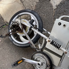 電動ハイブリット レジャー 自転車 折りたたみ アルミフレームの画像