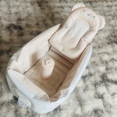 Richell ベビーバス クマデザインの画像
