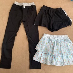 長ズボン　キュロット　女の子 130の画像