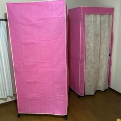 洋服ラック 2個一括の画像