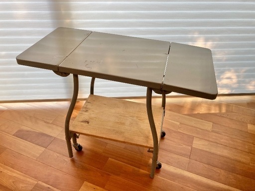 ヴィンテージ　ラック　ワゴン　折りたたみ式作業台