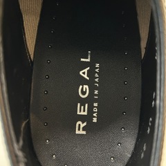 リーガルREGALメンズビジネスシューズ男性用ドレスシューズ くつ クツ 紐靴 レースアップシューズ革靴紳士靴プレーントゥ 外羽根ブラック黒色系レザー本革牛革24センチ日本製国産国内製メイドインジャパンmadeinjapanの画像