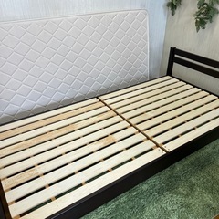 シングルベッド　マット付きの画像