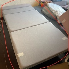 ソファベッド　ブルーの画像