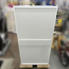 コレクションケース 幅65×奥行35×高さ127.5㎝ ホワイト 鏡面仕上げ ガラス棚板 ディスプレイ 飾り棚 西岡店の画像