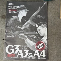 東京マルイ電動ガン　G3A3&A4ヘッケラーコック説明書付きジャンクの画像