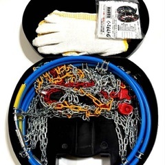 * 新品、未開封(ニューレイトン) アイスバーン らくらくタイヤチェーン 金属亀甲型 リング式 * 軽四輪向きの画像