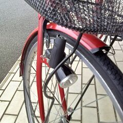 ★ジモティ割あり★  軽快自転車 27インチ　レッド クリーニング済み TK6954の画像