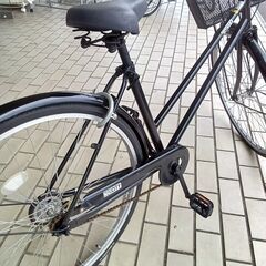 ★ジモティ割あり★  軽快自転車  27インチ　ブラック クリーニング済み TK6956の画像