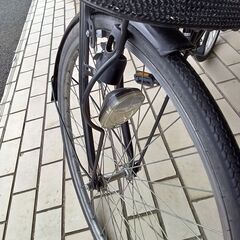 ★ジモティ割あり★  軽快自転車  27インチ　ブラック クリーニング済み TK6956の画像