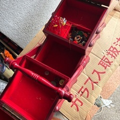 木製　裁縫箱の画像