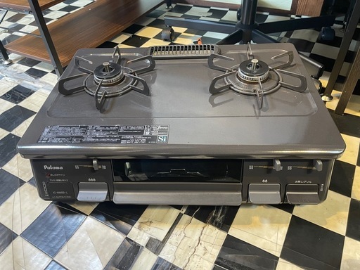 【リサイクルサービス八光】2018年製　パロマ Paloma ガステーブル 左強火 LPガス用 IC-N86B-L LP