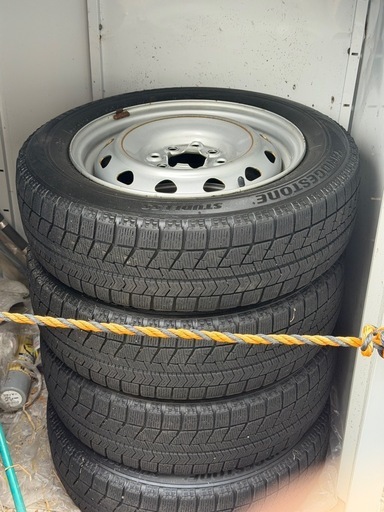 鉄チンホイール付き 冬用タイヤ ブリジストン 4本セット