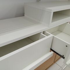 ★リユースのサカイ日立店★HJ8086 オーヤマ テレビ台 ホワイト H38.6×D39×W90～150 クリーニング済み の画像