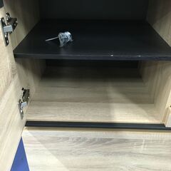 ★リユースのサカイ横浜南店★YM1544  レンジボード ブラウン W79×D41×H175 クリーニング済みの画像