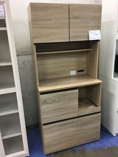 ★リユースのサカイ横浜南店★YM1544  レンジボード ブラウン W79×D41×H175 クリーニング済み