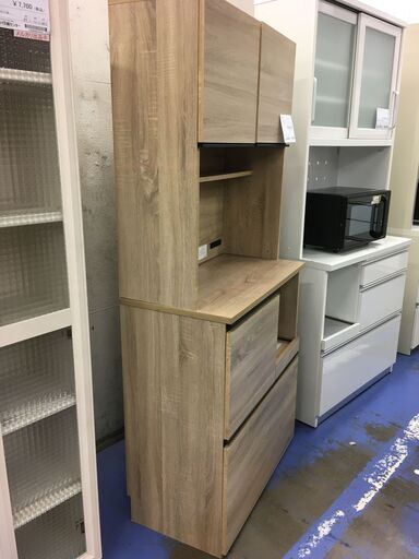 ★リユースのサカイ横浜南店★YM1544  レンジボード ブラウン W79×D41×H175 クリーニング済み