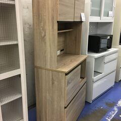 ★リユースのサカイ横浜南店★YM1544  レンジボード ブラウン W79×D41×H175 クリーニング済みの画像