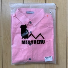 MERYVERU 長袖シャツ トップス メンズ 長袖 綿100％ ピンク、Sの画像