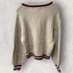 MAJESTIC LEGON ポンポンケーブルラインニットFサイズの画像
