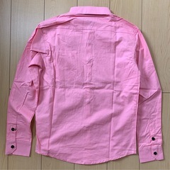 MERYVERU 長袖シャツ トップス メンズ 長袖 綿100％ ピンク、Sの画像