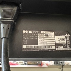 BENQ 24インチ　モニターケーブル、電源ケーブル無しの画像