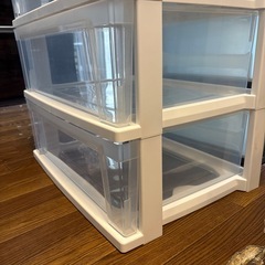 【収納ケース 3段】【在庫2点】クリーニング済み【管理番号12110】町の画像