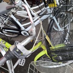 J1644【リユースのサカイ柏店】シティサイクル　valeriano　6段変速　オートライト　グリーン　★店頭にて試乗可★ 簡易クリーニング済　　 中古自転車 　流山市  松戸市 我孫子市 鎌ヶ谷市 船橋市 守谷市 取手市　の画像