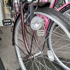 J1645【リユースのサカイ柏店】シティサイクル　STARTer　ダイナモ　レッド　★店頭にて試乗可★ 簡易クリーニング済　　 中古自転車 　流山市  松戸市 我孫子市 鎌ヶ谷市 船橋市 守谷市 取手市　の画像