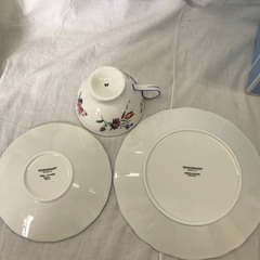 ☆ドリーム2号館☆Wedgwood カップ＆ソーサー＆ケーキプレート　ペア　開封未使用品の画像