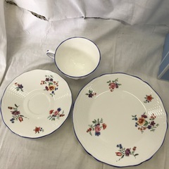 ☆ドリーム2号館☆Wedgwood カップ＆ソーサー＆ケーキプレート　ペア　開封未使用品の画像