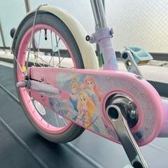 Disneyプリンセス♪ゆめラブ 18インチ(シンデレラ/ラプンツェル/アリエル)プリンセス自転車  キッズ 女の子 すぐ使用できます！の画像