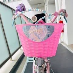 Disneyプリンセス♪ゆめラブ 18インチ(シンデレラ/ラプンツェル/アリエル)プリンセス自転車  キッズ 女の子 すぐ使用できます！の画像
