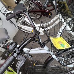 J1646【リユースのサカイ柏店】シティサイクル　SOUTHERNPORT　オートライト　ホワイト　★店頭にて試乗可★ 簡易クリーニング済　　 中古自転車 　流山市  松戸市 我孫子市 鎌ヶ谷市 船橋市 守谷市 取手市の画像