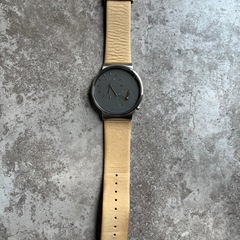 スカーゲン　SKAGEN レザーベルト　ユニセックス腕時計　電池交換未の画像