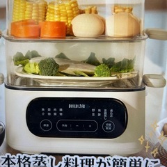 スチームクッカー　蒸し器　大容量の画像