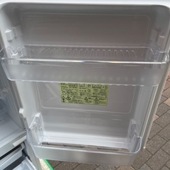 中古　SHARP 冷蔵庫(幅48.0cm) 137L つけかえどっちもドア 2ドア ホワイト系 SJ-D14F-Wの画像