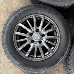 バリ山 2022年 ヨコハマ スタッドレスタイヤ アルミホイール 195/65R15 アイスガードiG60 PCD114.3 ハブ径72mm 15インチ 6J マークⅡ使用の画像